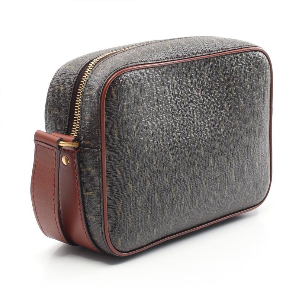 Saint Laurent Leather Monogram Bag Shoulder Camera Brown Bag